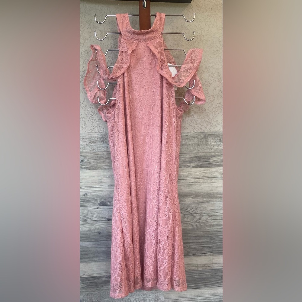 NWT Pink Lace High Neck Dress